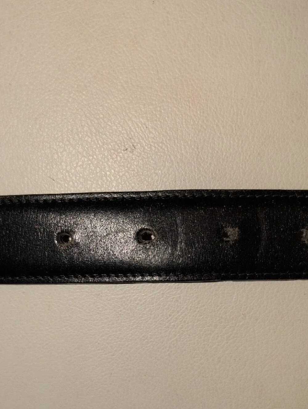 Vintage Dunhill Black Leather Belt  Unisex